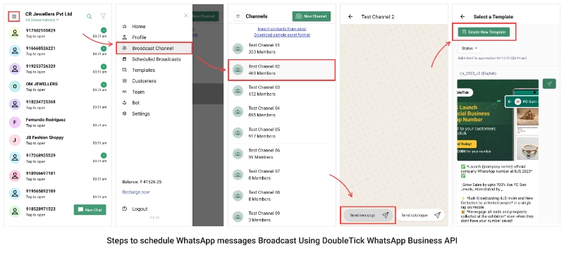 How To Schedule WhatsApp Messages Broadcast Using DoubleTick WhatsApp Business API