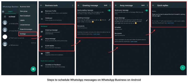 How To Schedule WhatsApp Messages On The WhatsApp Business App?