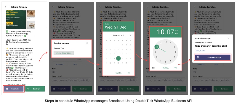 How To Schedule WhatsApp Messages Broadcast Using DoubleTick WhatsApp Business API