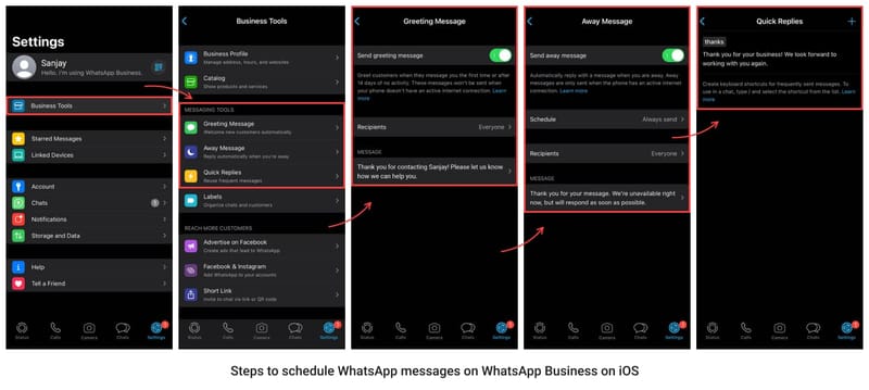 How To Set Auto Reply in WhatsApp_IOS