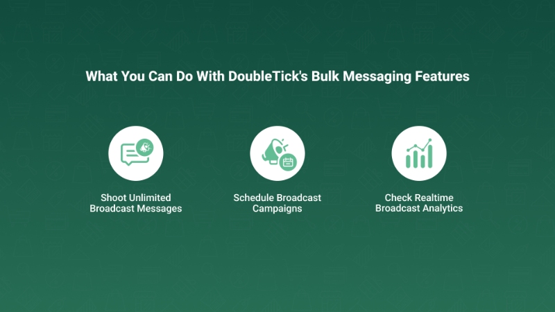 What you can do with DoubleTick bulk messaging feature