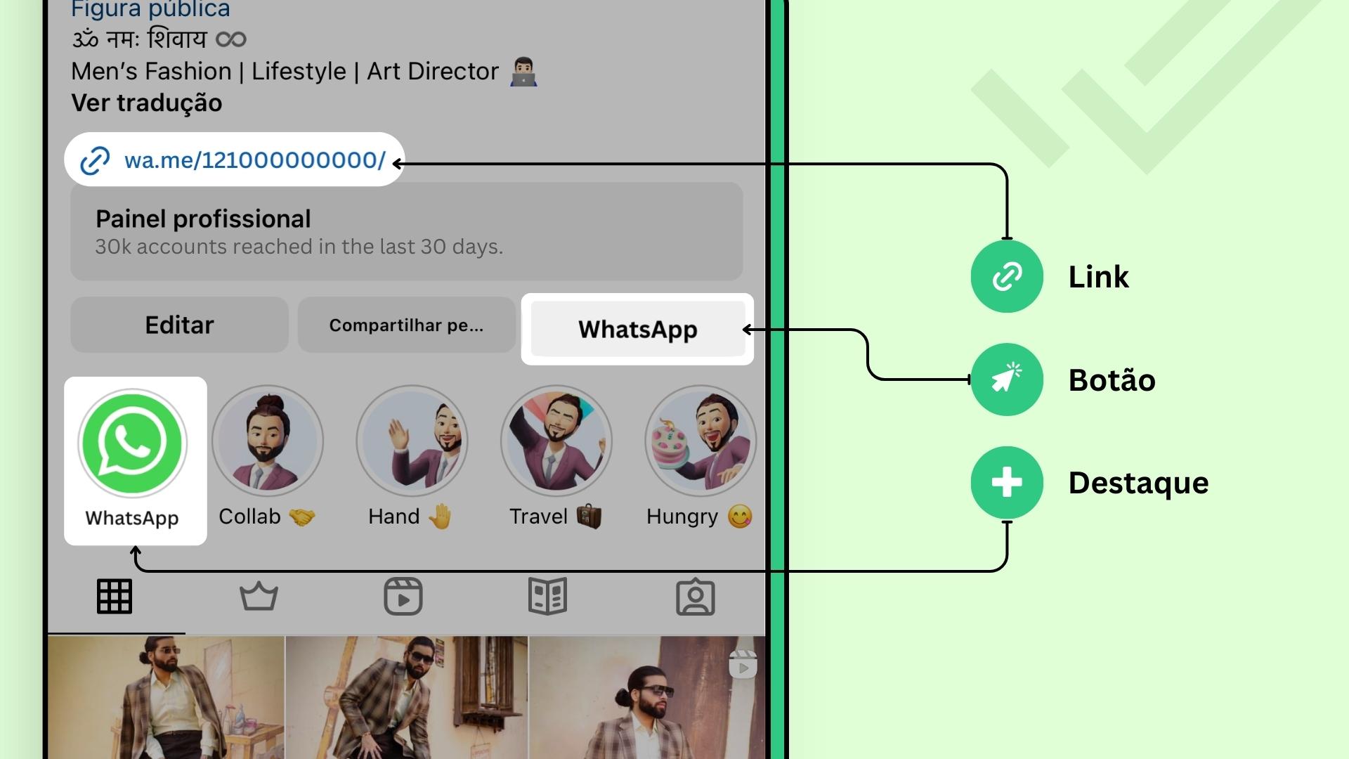 Como Adicionar Um Link Do WhatsApp Ao Instagram