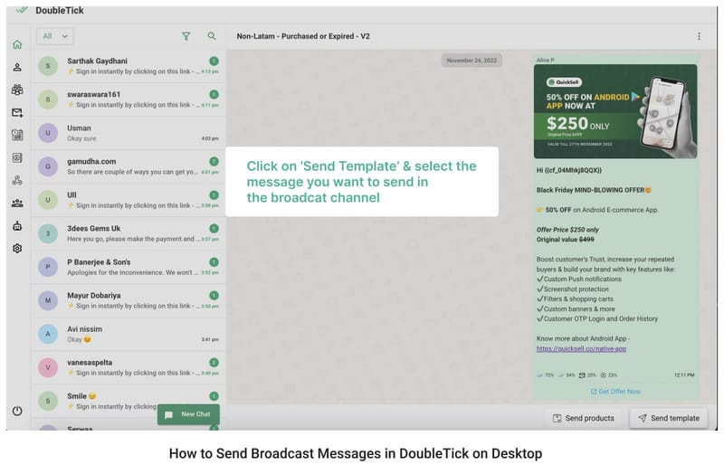 Step-by-Step Process to Shoot Broadcast Campaign in DoubleTick