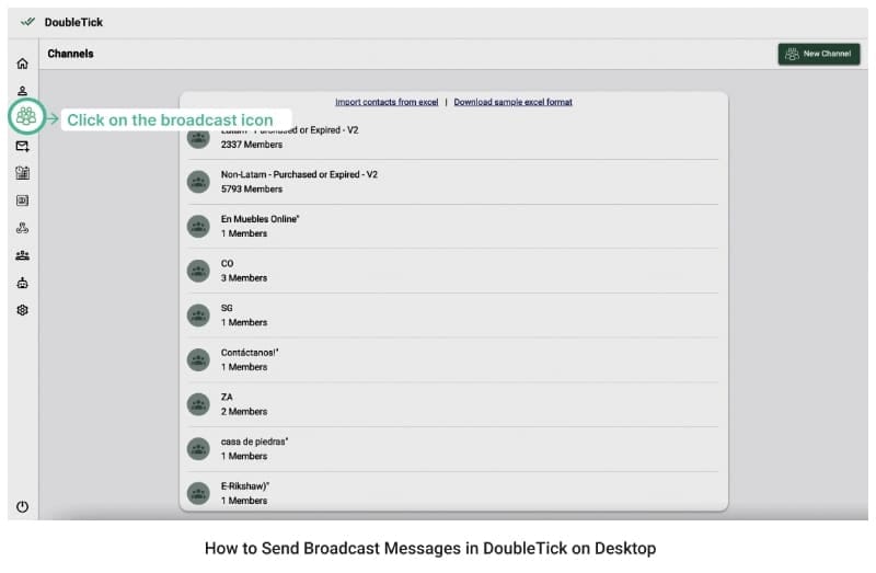 Step-by-Step Process to Create a Broadcast Campaign in DoubleTick