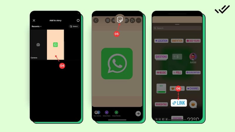 Steps to Add WhatsApp Link to Instagram Story Highlights