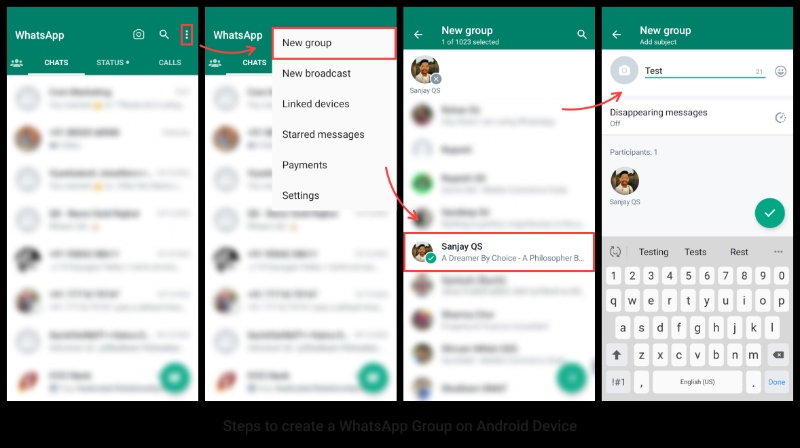 How to create a WhatsApp Group on Android Device_Doubletick_Ultimate guide to WhatsApp group latest edition