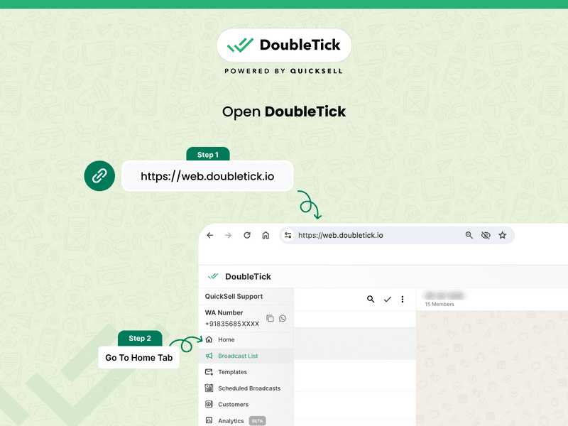 Steps to Send Messages to Individual Customers via DoubleTick​