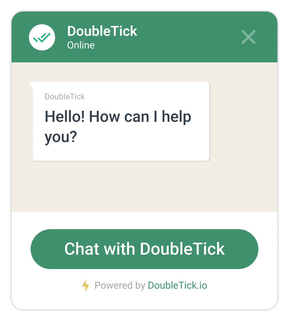 Customized WhatsApp Chat Widget/Button