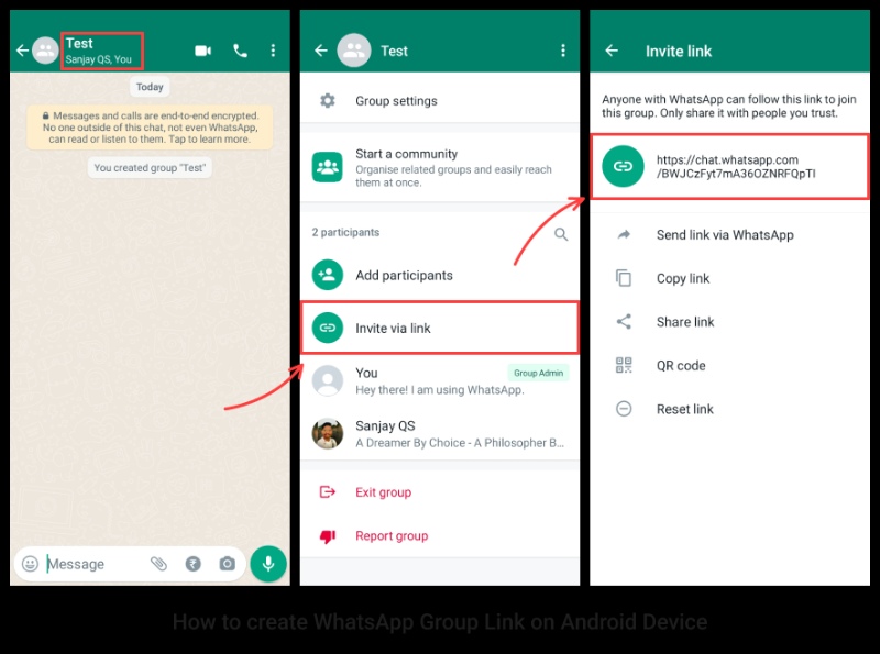 How to Create WhatsApp Group Link on Android Device