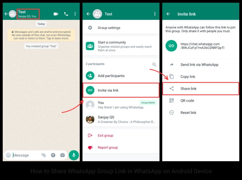  How to Share WhatsApp Group Links on Android and iOS devices?