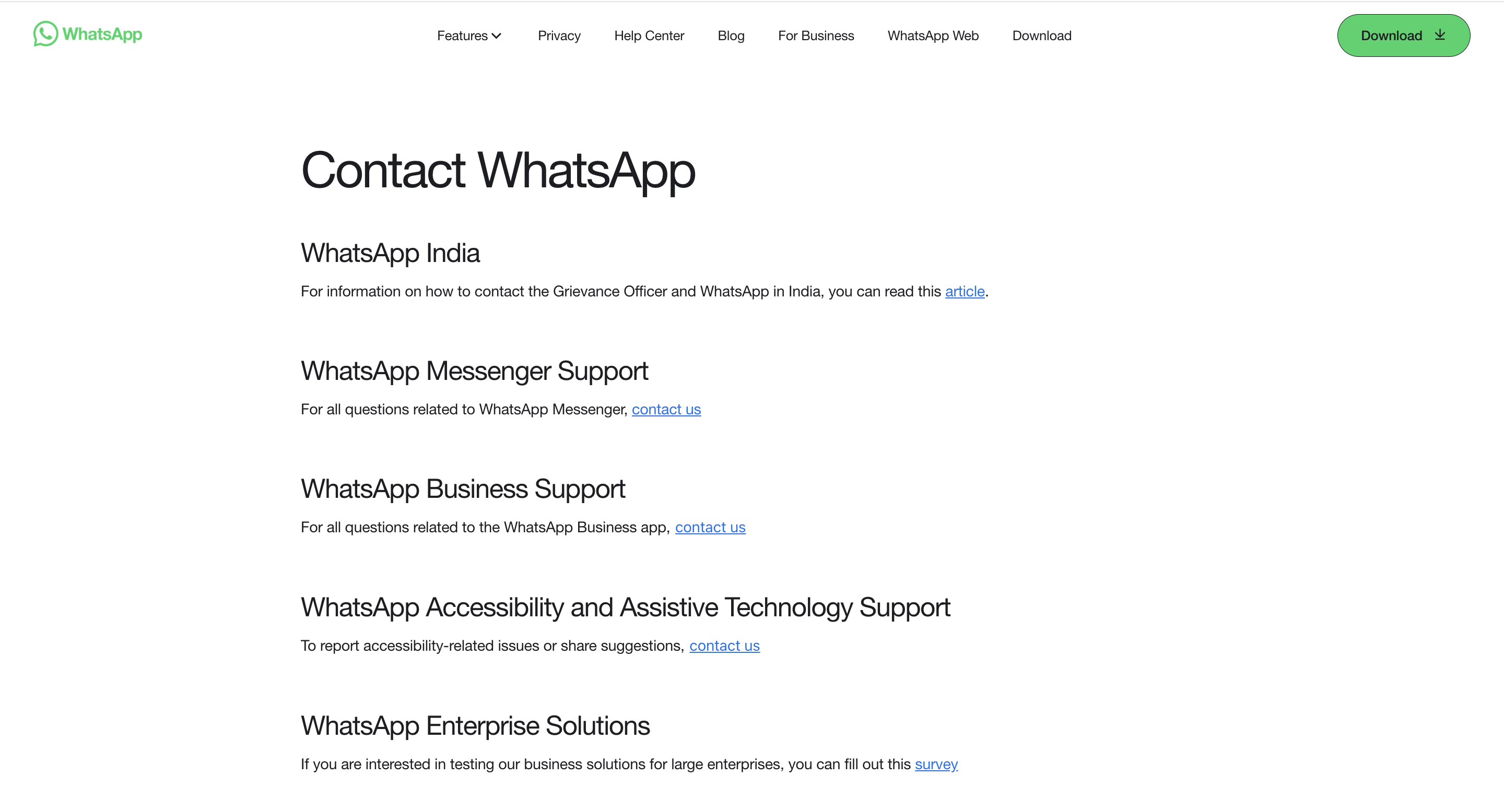 WhatsApp Support Web Help Forum