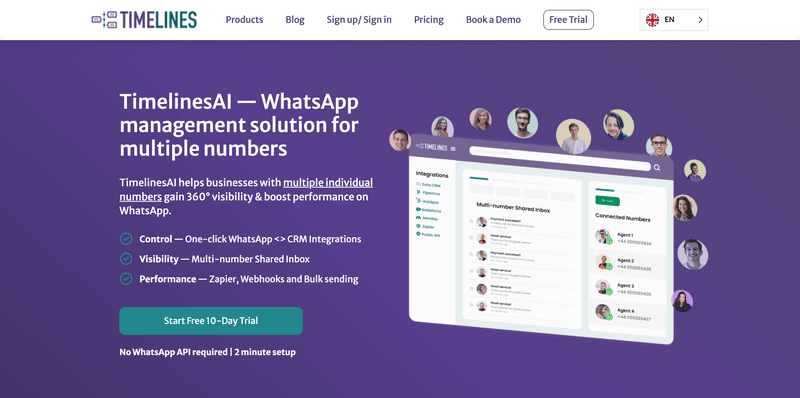 Top WhatsApp Automation Tools - TimelinesAI