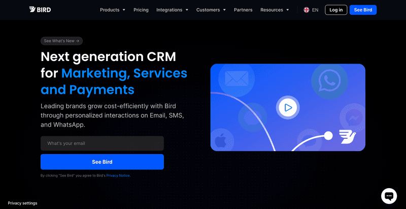 WhatsApp CRM Software - MessageBird